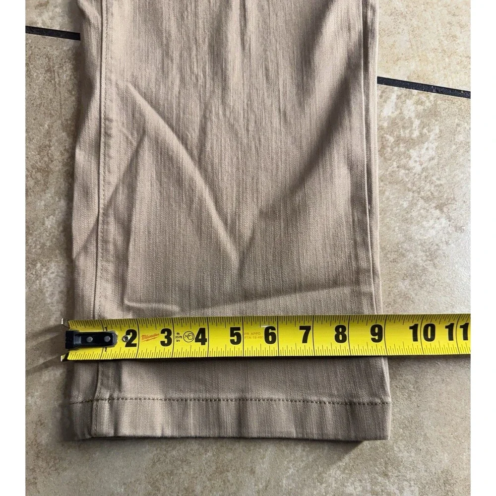 Ella Moss Womens Pants Brown Cropped Wide Leg Pockets High-Rise Belt Loops Sz 6 - Picture 16 of 16